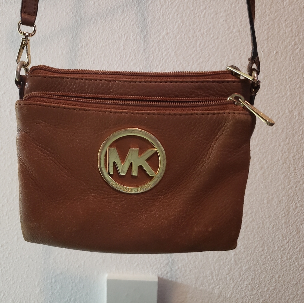 Michael Kors brown crossbody purse